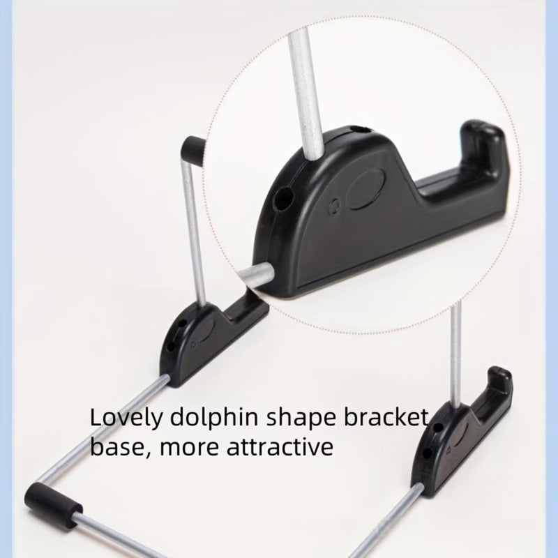 Foldable Metal Tablet Stand—a Portable and Adjustable Desktop Stand Suitable for Various Settings, Including Home, Office, and Travel.