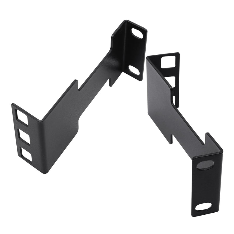 1U Server Rack Depth Extender, 3.94”(100mm) Extending Depth, Network Rack Extender, Recessed Rack Adapter Kit for 1U Rack, Black
