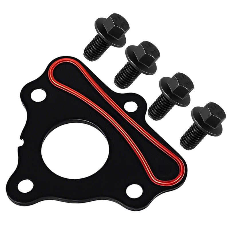 FUSCH Camshaft Retainer Thrust Plate Gasket with Bolt Kit Compatible with All GM LS LT Gen III IV V Engines LS LS1 LS2 LS3 LQ4 LQ9 4.8L 5.3L 6.0L 6.2L Replace# 12589016