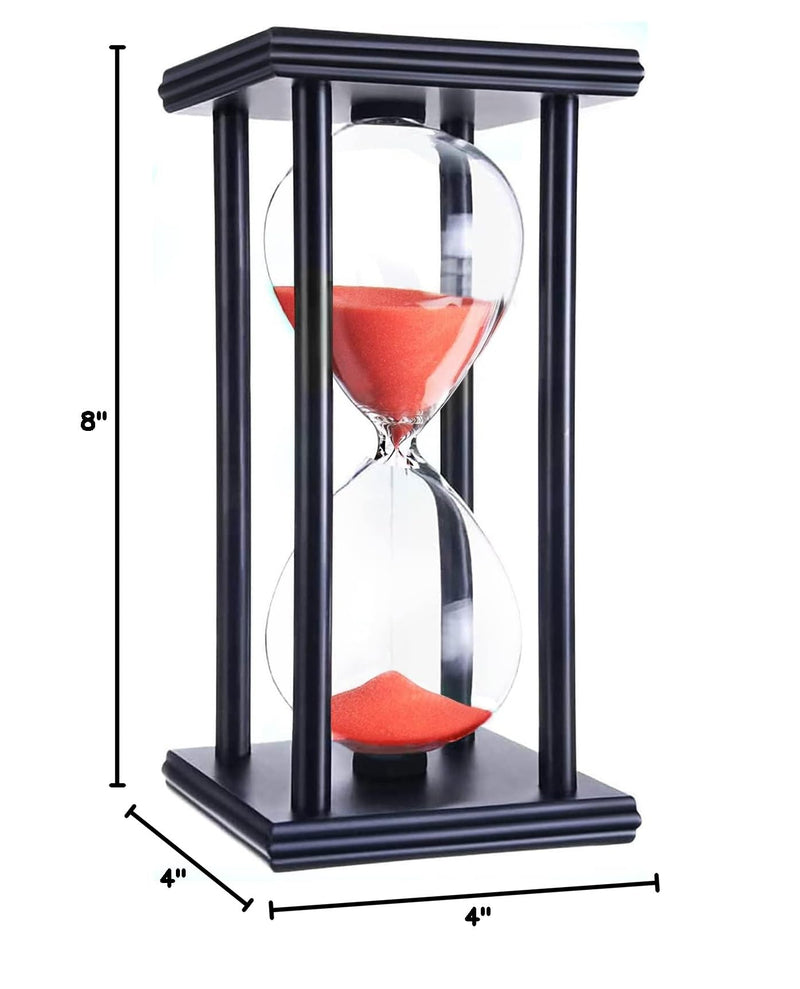 Hourglass 8inch 60 min (Red) Red Sand 8*4*4inch,60min