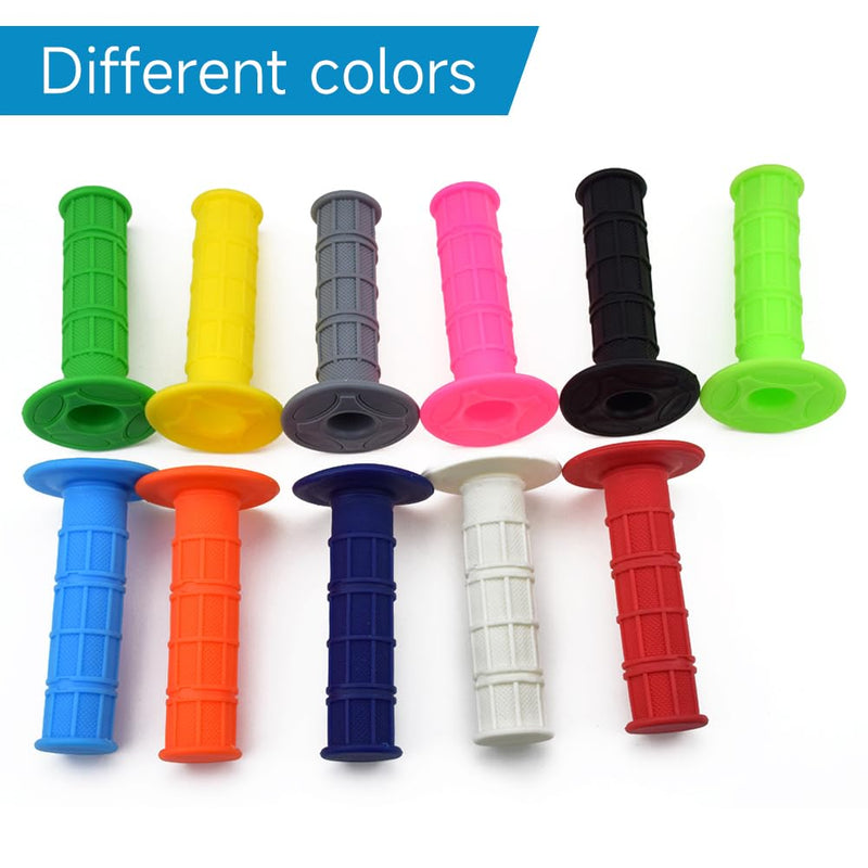 HIAORS 7/8" Motorcycle Hand Grips for CRF YZF WRF KXF KLX Pit Dirt Bike Motocross Motorcycle Offroad Dirt Bike Black