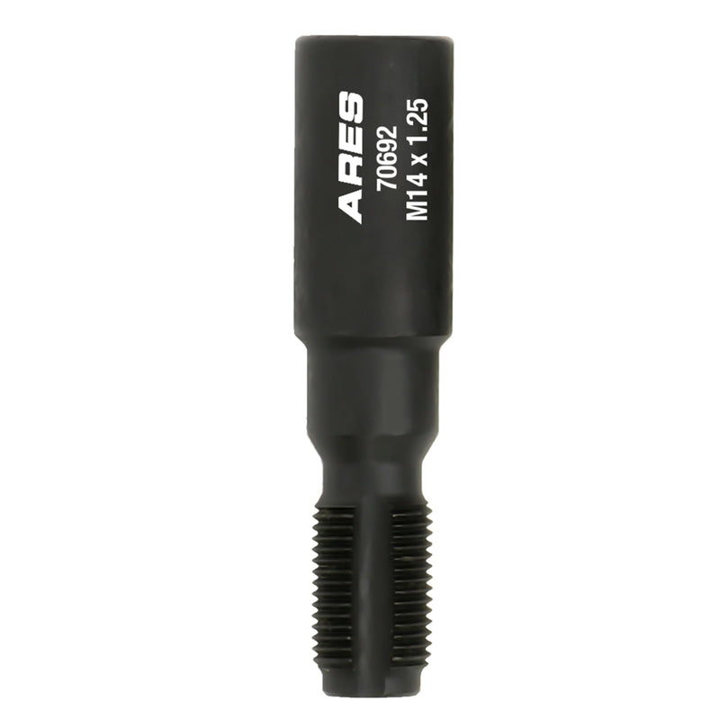 ARES 70692 – M14 x 1.25 Limited Access Spark Plug Thread Chaser Tool – Low Profile Design for Confined Areas – 5/8-Inch Hex Head with 3/8-Inch Square Drive Design for Superior Versatility