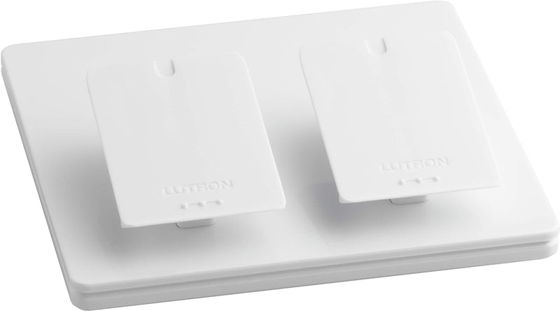 Lutron Caseta Smart Lighting Dual Pedestal for Pico Remotes, L-PED2-WH, White 1 Pack