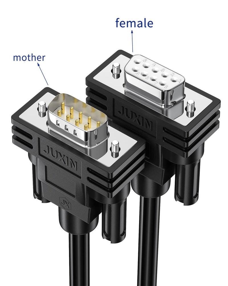 DB9 Extension Cable 9 PIN Female Connector to Bare Wire D-SUB 9-Pin RS232 Serial Cable with Bare Wire End Cable (DB9 Female, 3FT) DB9 female