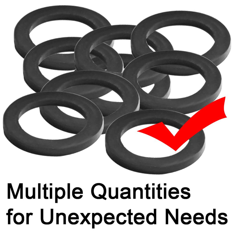Joywayus 10PCS 1" ID Rubber Gaskets Fit for 3/4” Male Water Tank Connector Bulkhead Fitting