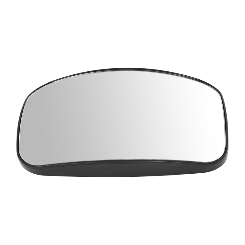 HECASA Hood Mirror Glass Compatible with 2008-2017 Freightliner Cascadia Convex Glass Wide Angle ABS Black Driver or Passenger Side 1 PC