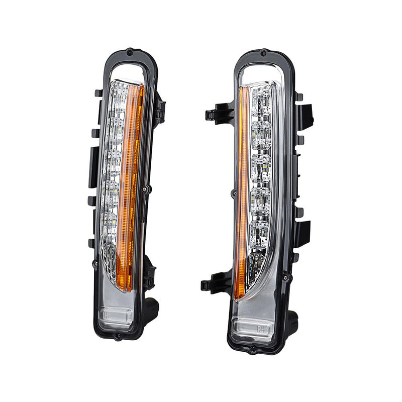 Astra Depot 2PCS LH & RH LED SUV Fog Lamp Light DRL Compatible for Ford Edge 2011-2014 Turn Signal Daytime Running Light