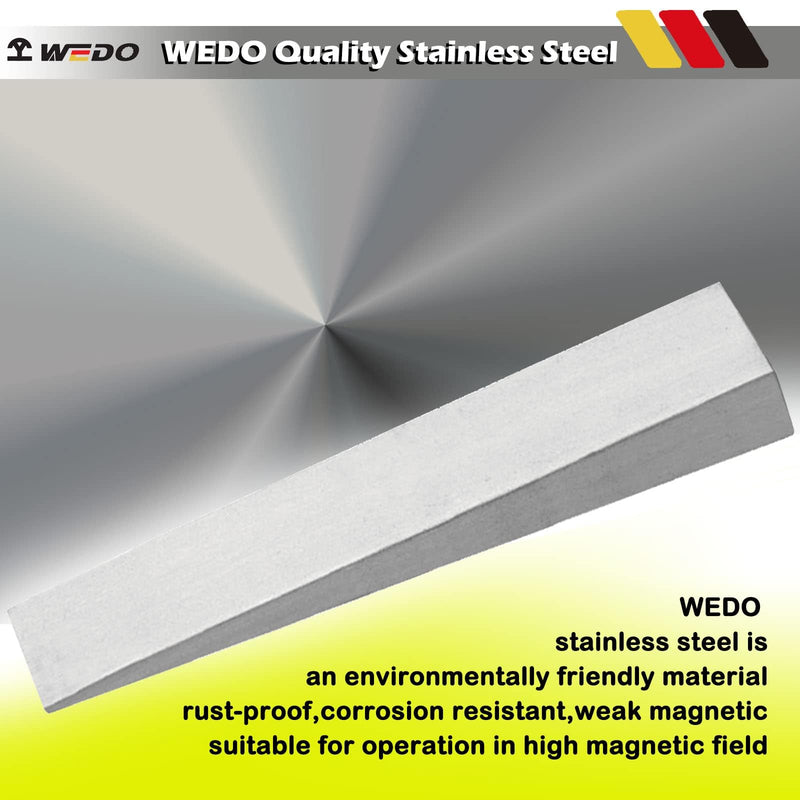 WEDO 2pcs Stainless Steel Flange Wedge Set, Pipe Fitting Welding Tools,Spreading Flanges Triangle Tool,Rust-proof, Corrosion resistant, Die-forged,Size150*25 * 13mm(6”*1”*1/2”) 150*25*13mm(6”*1”*1/2”)