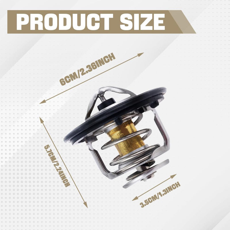 Car Thermostat, High Performance Thermostat, Automotive Replacement Engine Thermostats, Auto Engine Coolant Thermostat Compatible with Honda Civic CRV CRZ, Replaces #19301-PAA-306, 19301-PLC-315