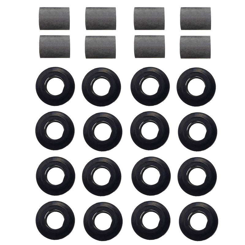For Arctic Cat Shock Bushing Kit, Upper Lower Front Rear Shock Bushing for Arctic Cat 250 300 375 400 454 500 650, 21-0001