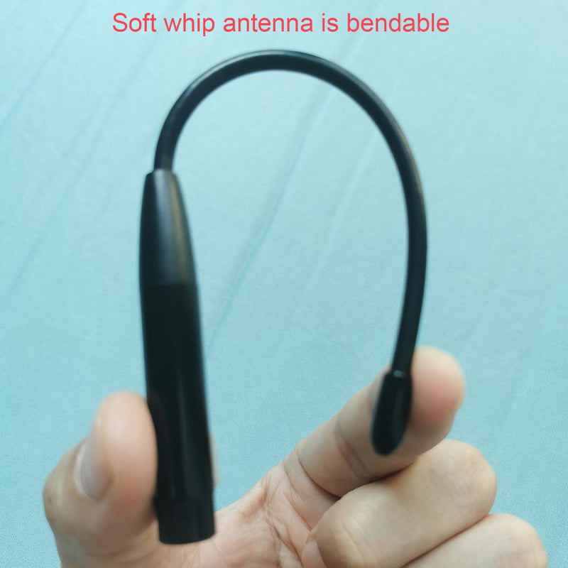 915MHz Antenna 10dBi Gain Long Range Soft Whip Antenna for Meshtastic and LoRa,Omni SMA Male 1 Pack,Black