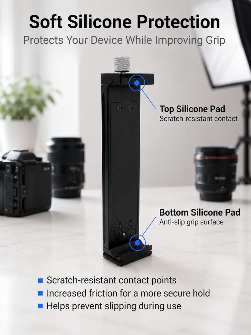LM-01 Arca Swiss Laptop Tripod Mount | Foldable Aluminum, For MacBook Pro & iPad, Portable Clamp, 1/4" Screw Mount, For Photography, Video & Tethering