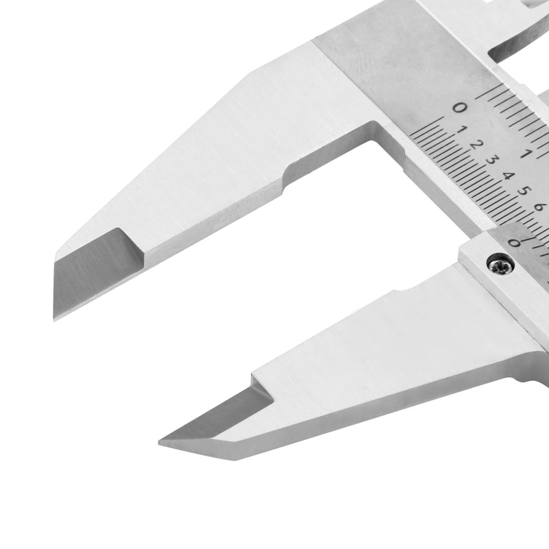 PEC Tools 6" / 150mm Vernier Caliper | Stainless Steel, Fine Adjustment, 0.02mm/0.001" Graduation, 0.03mm Accuracy 6"/150mm