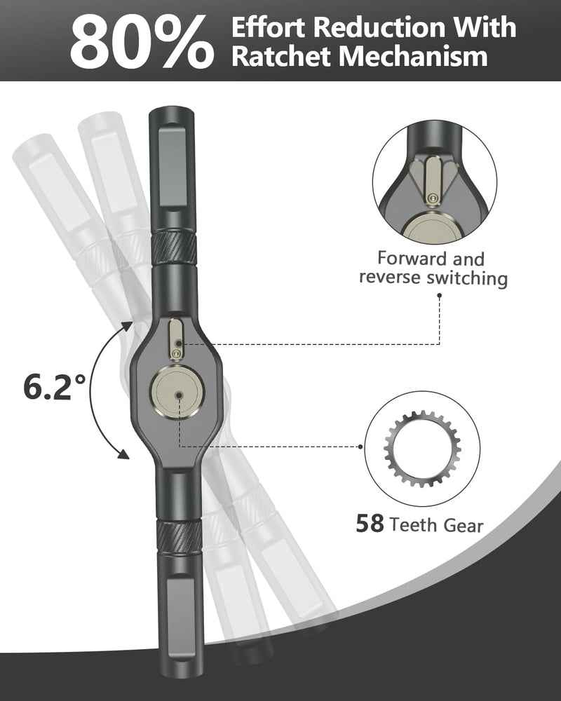 ORIA 42 in 1 Screwdriver Set, Magnetic Ratchet Screwdriver Kit with Ratchet Handle, 40 Precision Bits, DIY Repair Tool Kit for Electronics, Bike, Furniture, Computer, Phone Black