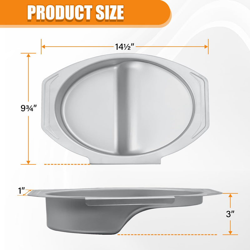 Small Water Bowl Replacement for Masterbuilt 30 inch Digital Electric Smoker, 9007170040 Water Pan Replacement Parts for 20071117, 20071217, 20071218, 20071317, 20071417, 20071517, 20074517 etc. Small Water Bowl for MB 30 in