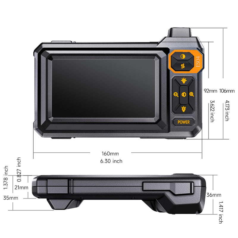 Endoscope Camera with Light, Borescope Inspection Camera 16.5 FT with 4.3 Inch HD Display, 1080P Snake Camera 8 LEDs IP67 Waterproof 1800mAh, for Automotive Pipe Plumbing HVAC Wall Inspection | 1080P snake camera, 8 LED lights, IP67 waterproof probe, 1...