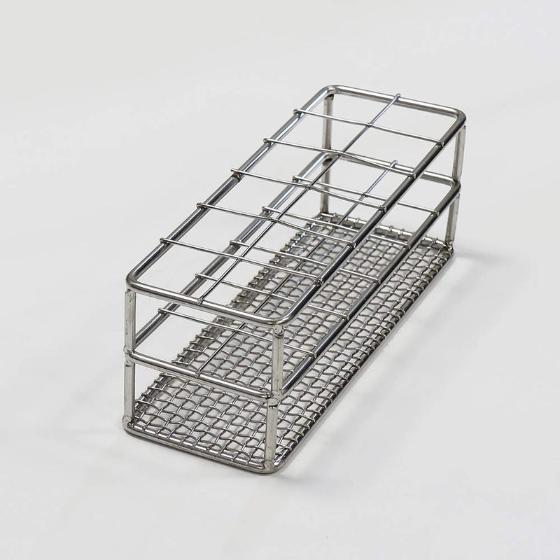 Sturdy Stainless Steel Tube Rack, Wire Constructed, 12 Holes, Suitable for Tubes of Dia.≤25mm, Pack of 2, TTR012-002 12 Holes, for Tubes of Dia.≤25mm