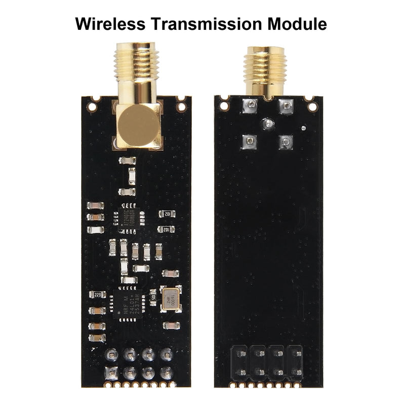 NRF24L01+PA+LNA 2.4GHz Wireless Transceiver Module with SMA Antenna & Breakout Adapter 1100m Range On-Board 3.3V Regulator for Arduino 1pcs
