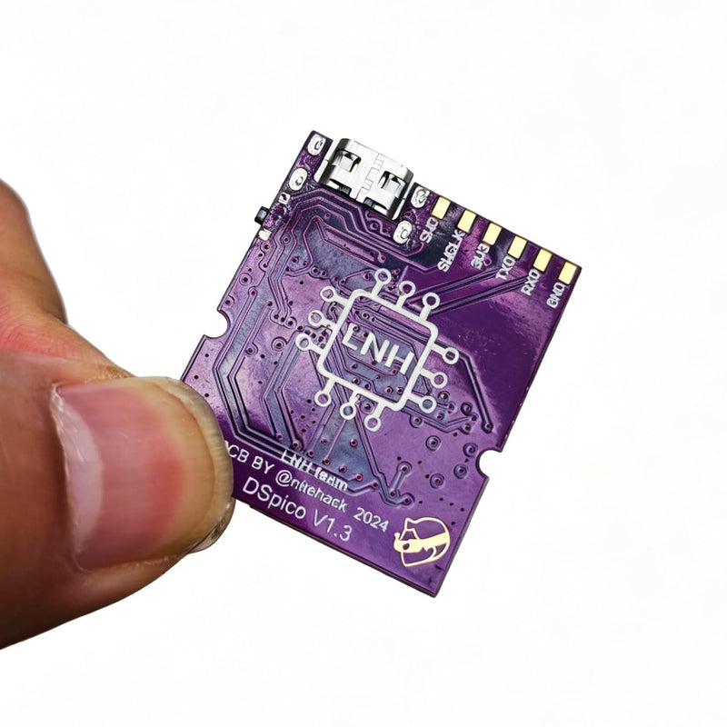 DSPico Pink Shell Edition – RP2040 Open-Source Flash Cartridge with 6MB/s High-Speed Loading, Dual Power, DS Mode & Pico Launcher Support for Homebrew & Backups, Injection-Molded, Not 3D-Printed