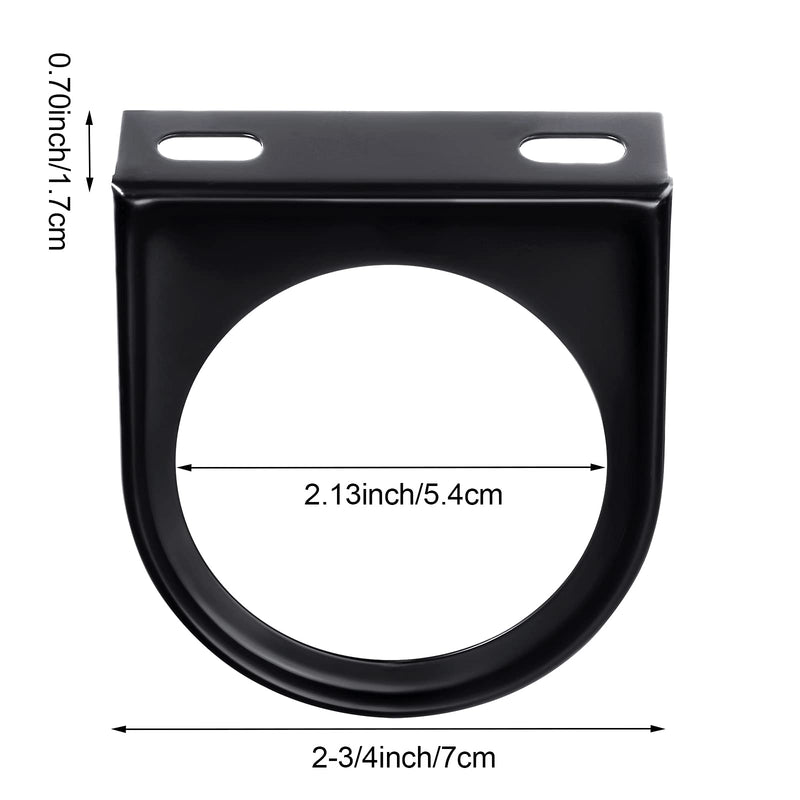 Frienda 3 Pieces 2 Inch Single Gauge Mounting Panel Black Single Gauge Mounting Bracket Pod Single Hole Meter Gauge Pillar Mount Pod Holder for Auto, Truck, Boat and More