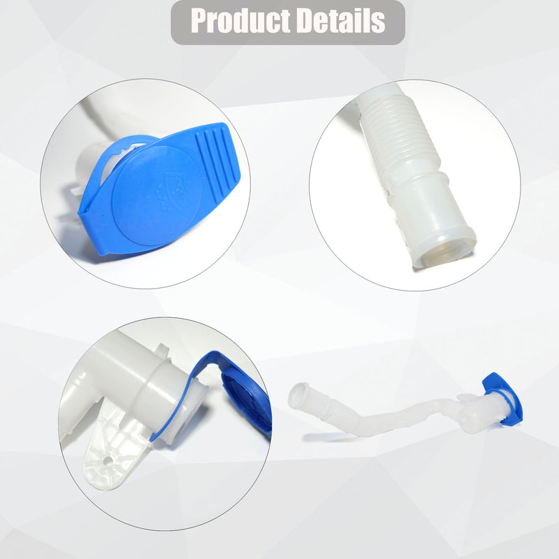 1K0955453 Windshield Washer Fluid Reservoir Pipe Cap Compatible with VW Eos Golf Bora GLI Jetta Rabbit Audi A3 Replaces 1K0955453S 603-647