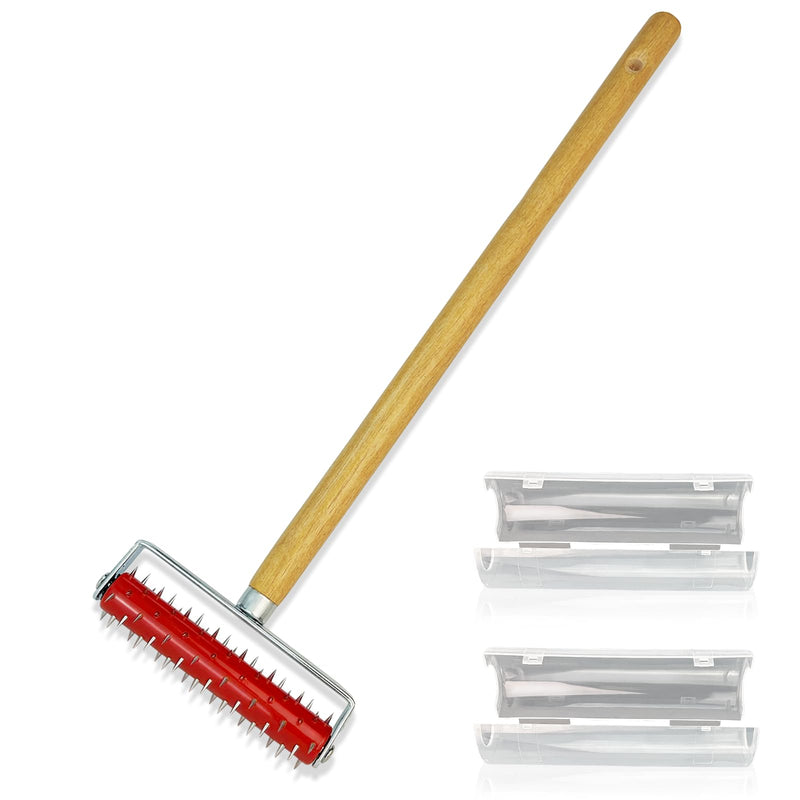 Wallpaper Removal Scoring Perforator Tools with Extra Cover, Wall Paper Remover Scorer Hand Tool, Perforax Wallpaper Scraper Cutter Stripper Tools for Wall Paper Steamer Peel and Stick