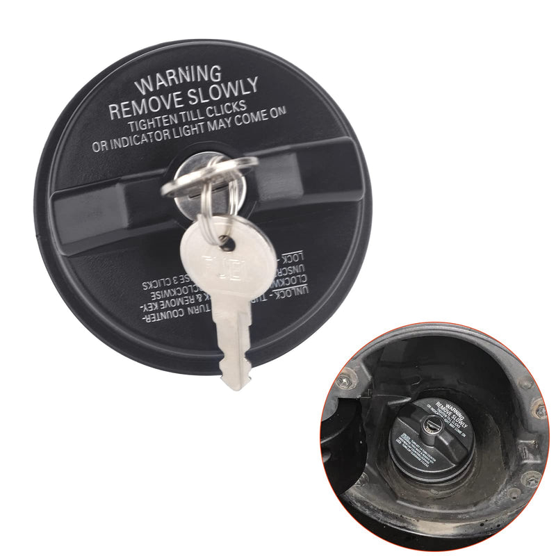 ZONFANT Locking Gas Cap W/2 Keys, Lock Fuel Cap Compatible With Chevy Honda Nissan Acura Mazda Cadillac GMC Vehicle 4Runner FJ Cruiser Silverado Camaro And More, Replace#10504 77300-47020
