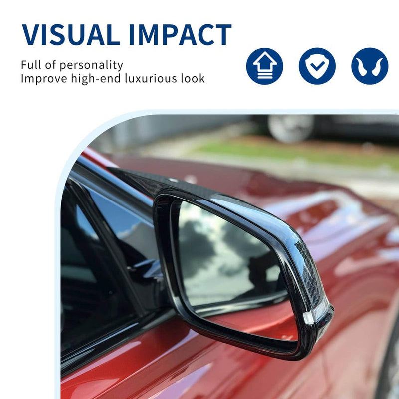 Side Mirror Cover Compatible with 3-Series F30 F31 F34 / 4-Series F32 F33 F36 / 2-Series F22 F23 / 1 Series F20 X1 E84 M2 F87 (Carbon Fiber Pattern, F22 F30 F32 F36) Carbon Fiber Pattern