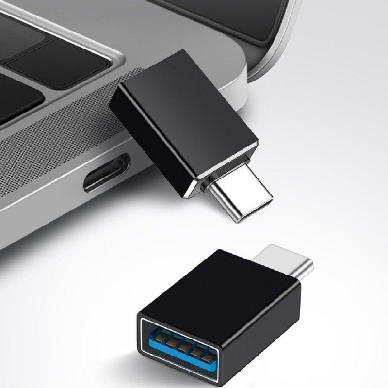 USB C to USB Adapter 1 Pack,USBC Male to A Female 2.0 OTG MacBook Pro/Air Adapter,Type C Thunderbolt 4 3 Converter for Apple iPhone 17 17e 16,Mac,iPad,Microsoft Surface,Samsung Galaxy S26(Black)