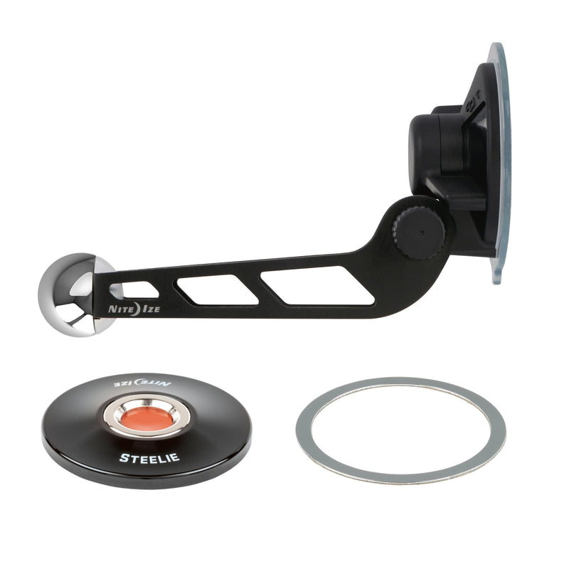 Nite Ize Steelie Windshield Kit - Magnetic Cell Phone Holder for Car Accessories - Sturdy Car Windshield Mount for Cell Phones - Orbiter Plus