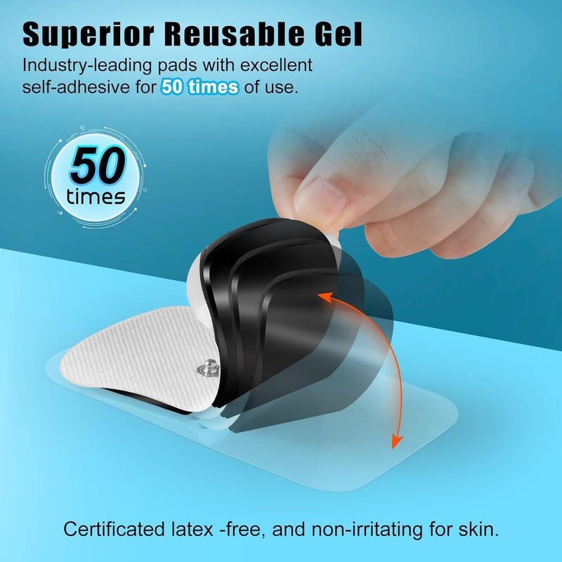 Wireless TENS Unit - 6 Mode 19 Intensity with Screen Display Portable TENS Device - TENS Unit Muscle Stimulator for Back, Sciatica, Shoulder Pain Relief