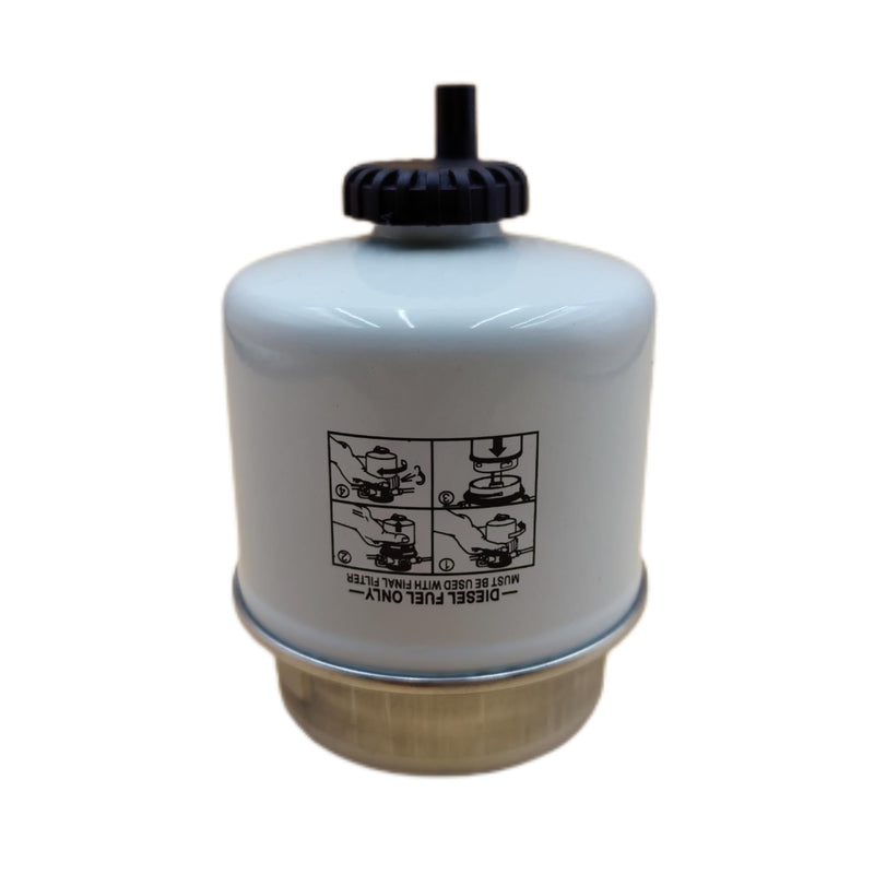 Fuel Filter 87801434 Secondary Fuel Water Separator with Drain Compatible with Ford 345D 445D 545D 3930 New Holland LS180 LX885 L865 LX985 Replace WIX WF10082 Fuel Filter