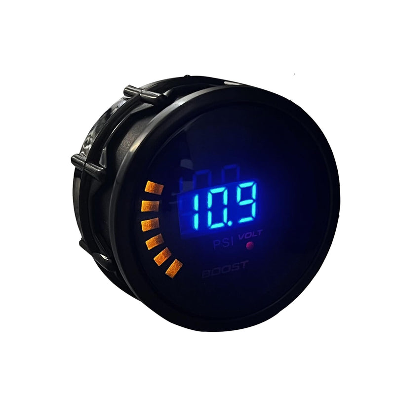 52mm 2" Digital Boost Gauge PSI Pressure Turbo Meter Black with Boost Sensor gauge AS