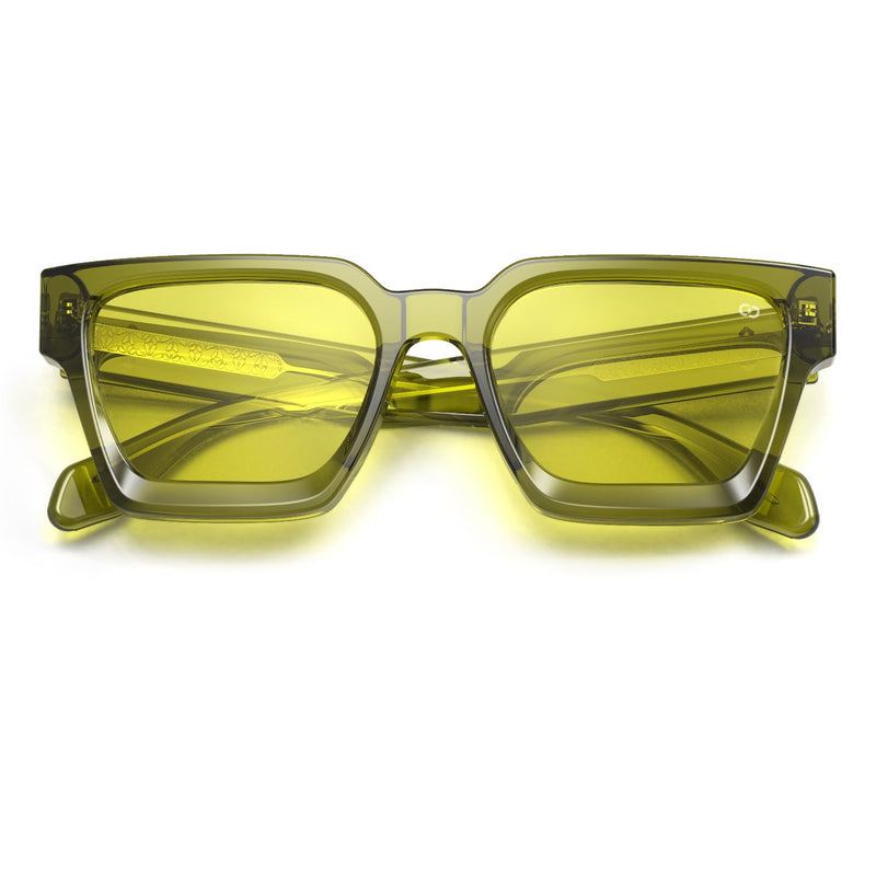 VISOONE Gamer Glasses Professional Blue Light Filter with Anti-Fatigue and Anti-Glare for Men and Women RIVER Olive Green