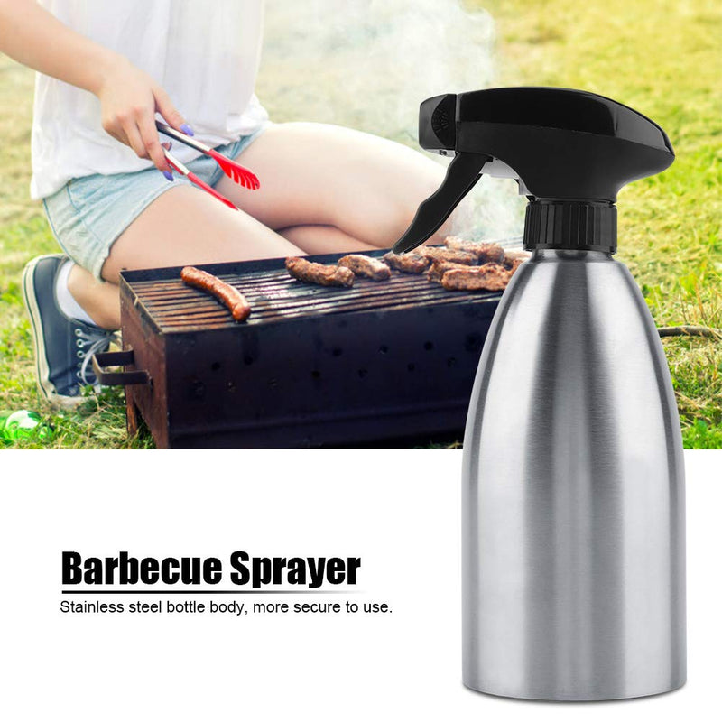 Raguso Stainless Steel Hand Sprayer Portable Vinegar Oil Barbecue Sauce Sprayer for Kitchen Outdoor BBQ Cooking Tool