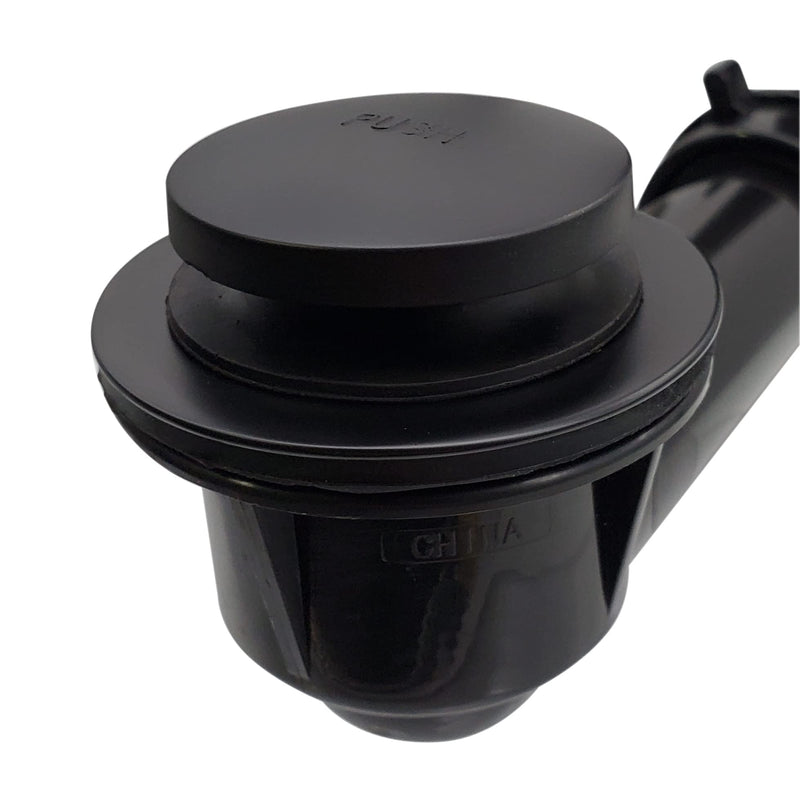 Westbrass Tip-Toe Sch. 40 ABS Bath Waste with Two-Hole Elbow, Matte Black, D4931-62 1 Pack