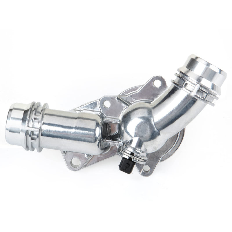 MITZONE Upgrade Aluminum Thermostat Assembly with Housing Compatible with BMW E46 E39 E60 E83 E53 E85 325i 330i 525i 530i X5 X3 Z3 Z4 Replace 11537509227