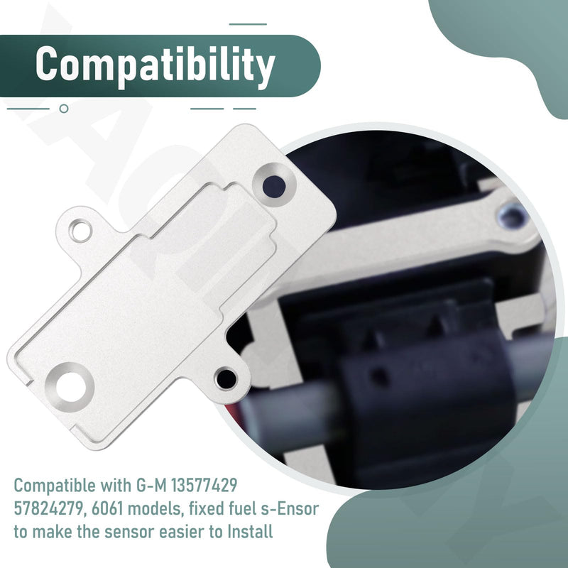 57824279 13577429 Sensor Mount/Bracket Compatible with GM Billet Flex Fuel Sensor Moun, Includes Screws, Product Material Aluminum