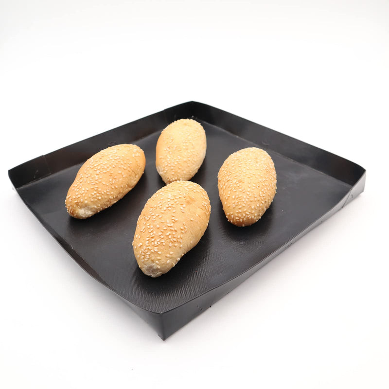 Firsmat Solid PTFE Cooking Basket For Speed Ovens,Quick Oven Basket Tray For Chips Chicken Wings Sub Roll Bread Heating Non Stick PTFE BBQ Tray 11.8x13.8x1 inches