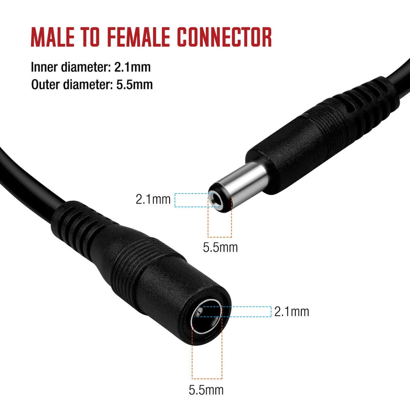 DI20 IR Illuminator and 30ft Power Extension Cable