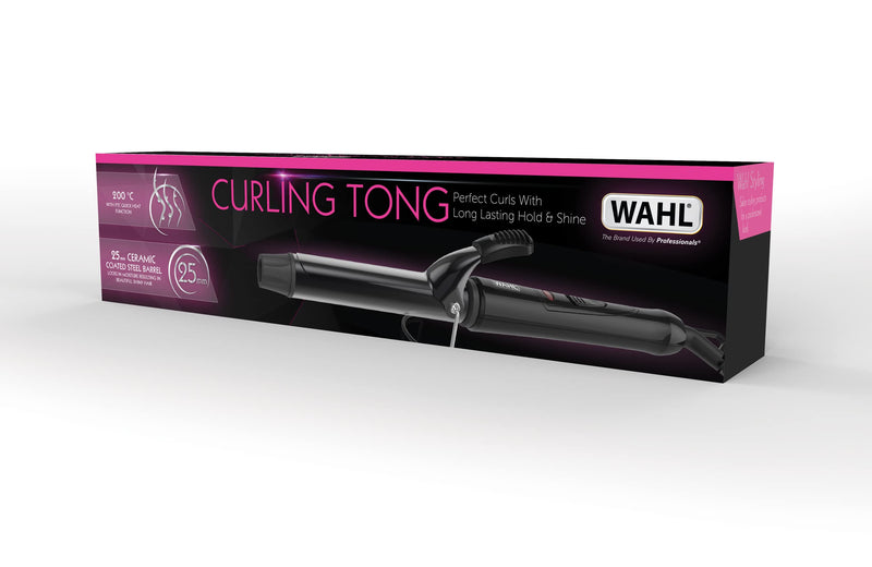 Wahl Curling Tong, Corded Hair Styler, 25mm Barrel for Glam Curls
