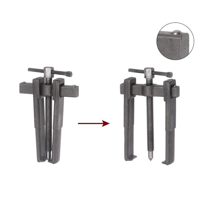 HARFINGTON 2-Jaw Gear Puller 4" High Carbon Steel Separate Lifting Device for Bearings 4 Inch