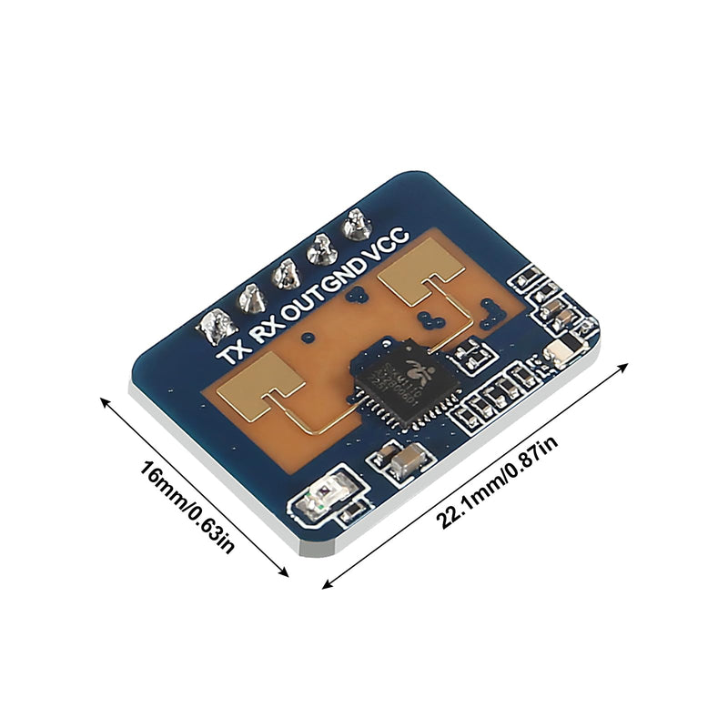 3pcs LD2410C Human Presence Radar Sensor Module HLK-LD2410 LD2410 Millimeter Wave Non-Contact 24GHz ISM Band Serial Port IO Level Output 3pcs LD2410C