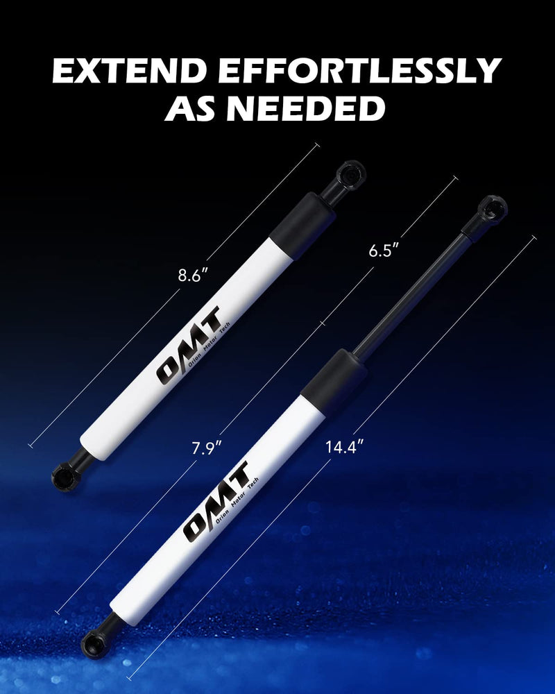 Orion Motor Tech Truck Tailgate Assist, Pickup Tailgate Lift Assist Kit Compatible with Ford F150 2015 2016 2017 2018 2019 2020 2021 2022 2023 2024 2025, F150 Truck Pickup Tailgate Shock Absorber White