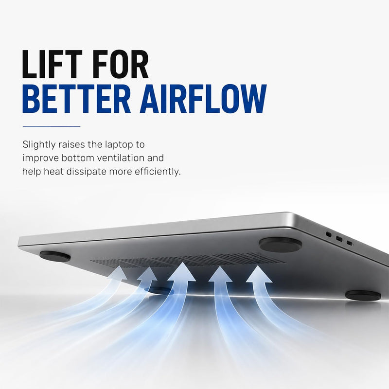 12PCS Replacement Anti Slip Self Adhesive Rubber Feet, Adhesive Rubber Feet for MacBook Pro Air, Laptop, Chromebook, Keyboard, Speaker, Electrical Appliances