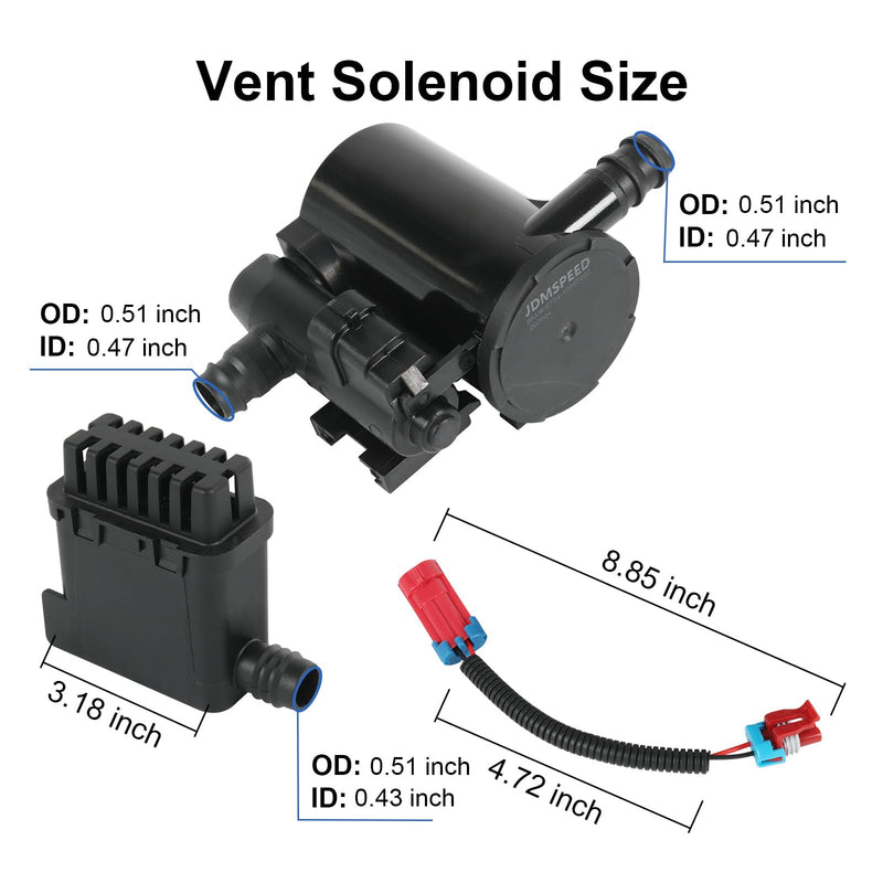 Evap Canister Vent Solenoid Valve P0449 Compatible with Chevy Silverado GMC Sierra 1500 2500 3500 HD Classic 2004-2010 Vapor Canister Vent Solenoid Replaces# 911-237 19207763 10357992 CVS34 911-237 Solenoid Valve