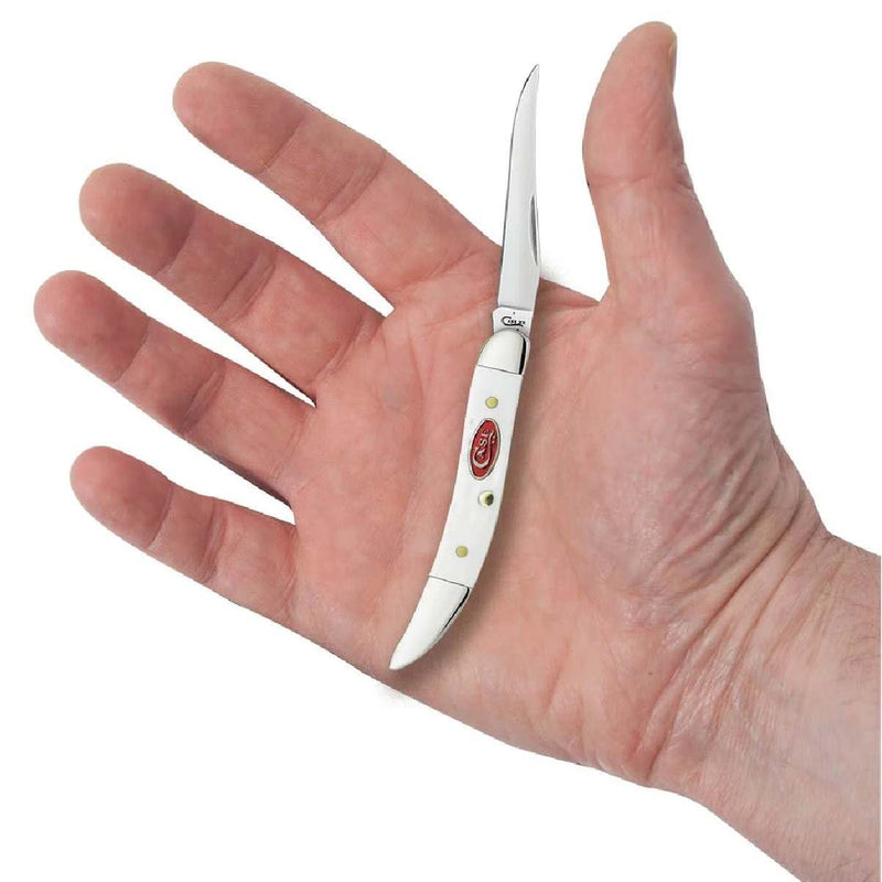 Case Small White Texas Toothpick Pocket Knife Tiny Toothpick