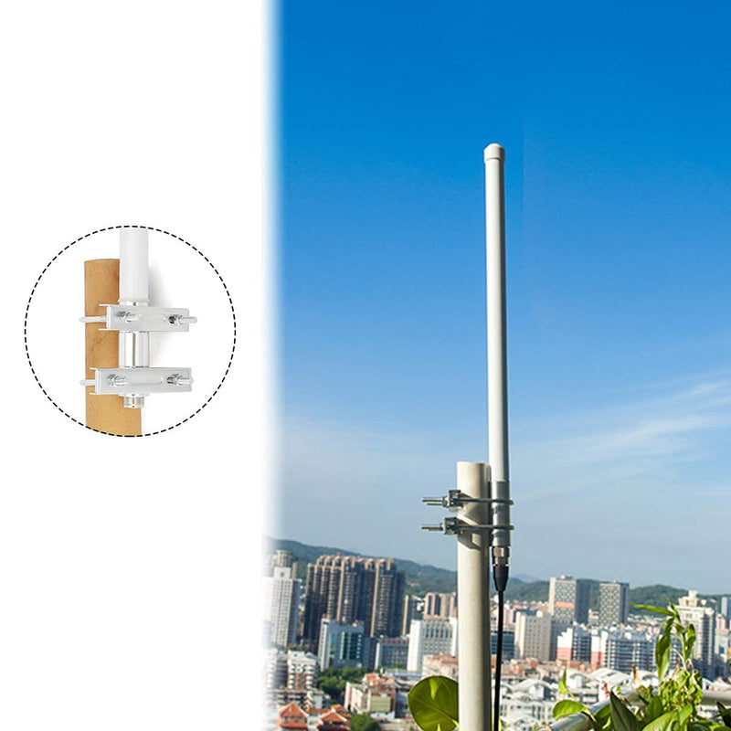VHF Fiberglass Ham Radio Antenna, 17” 136-174mhz Base Antenna SO239 Connector for Mobile Transceiver Device Repeater, Scanners, Marine VHF Radios