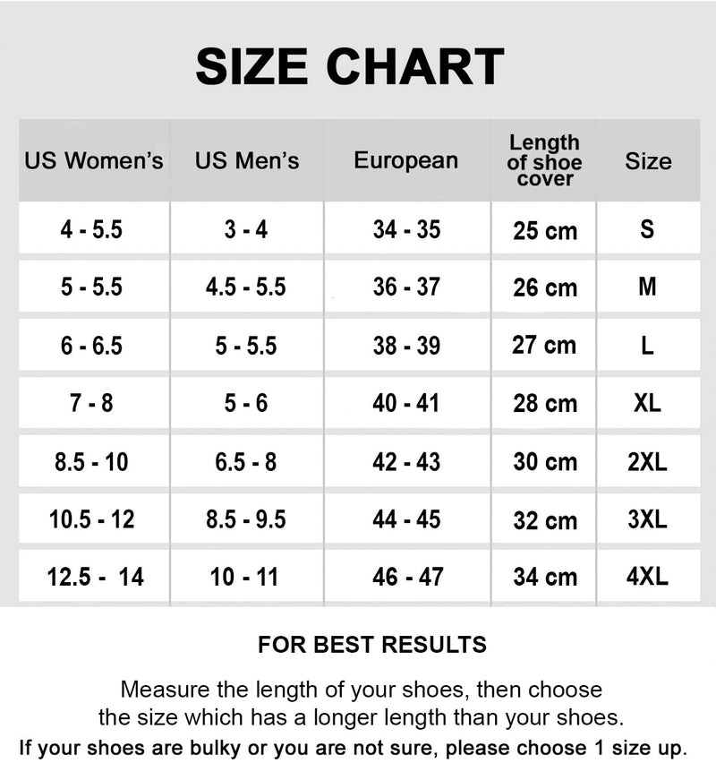 Rain Shoe Covers | Waterproof Shoe Covers for Men Women | Reusable Galoshes Overshoes Clear X-Large