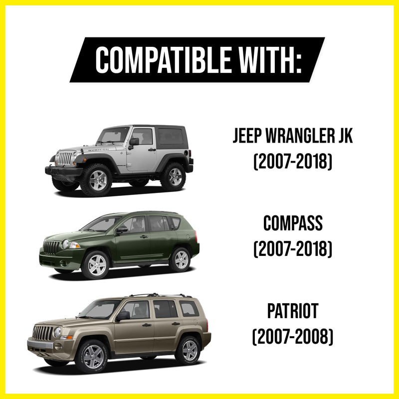 Mission Automotive 2-Pack Jeep Transfer Case Cable Bushing for Wrangler JK 2007-2018 – Repair Linkage, Replacement 68064273ab Bushing, Easy Install